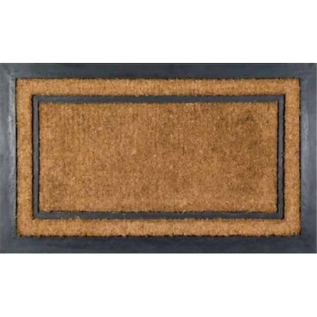 Imports Decor Inc Imports Decor 724RBCM Rubber Back Coir Doormat York Rectangle 724RBCM